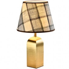 Πορτατίφ με ντουί E27 230V Μεταλλικό Χρυσαφί Ματ 955MAURO1T